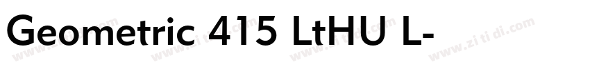 Geometric 415 LtHU L字体转换